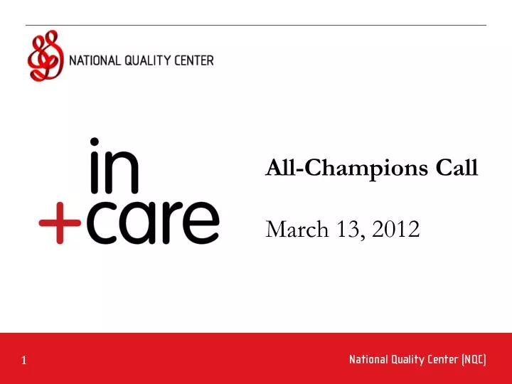 all champions call march 13 2012