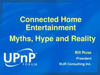 Connected Home Entertainment