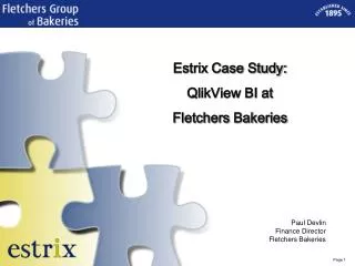 Estrix Case Study: QlikView BI at Fletchers Bakeries