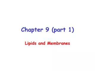 Chapter 9 (part 1)