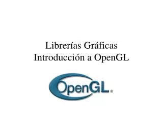librer as gr ficas introducci n a opengl