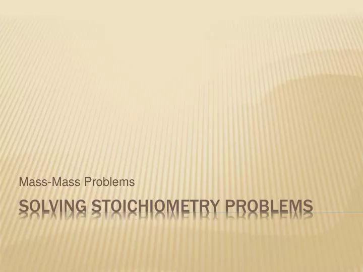 mass mass problems