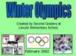 Winter Olympics - slide 1