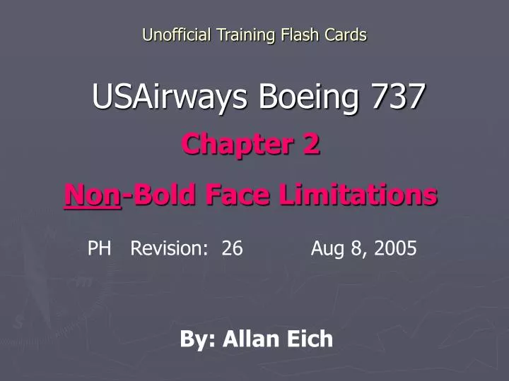 unofficial training flash cards