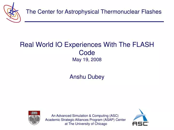 real world io experiences with the flash code may 19 2008