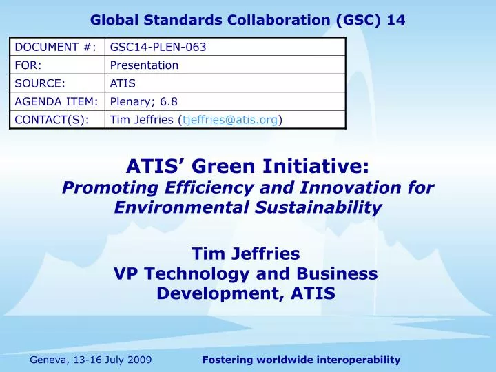 atis green initiative promoting efficiency and innovation for environmental sustainability