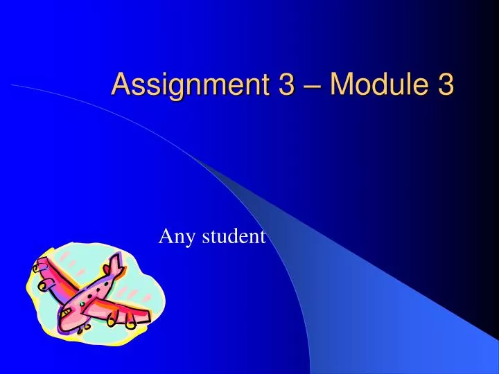 assignment 3 module 3