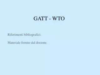 gatt wto