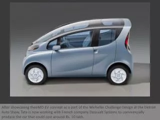 Tata to launch eMO Electric Car
