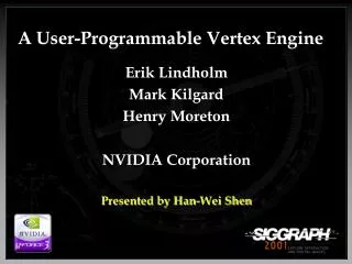 A User-Programmable Vertex Engine