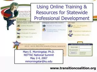 Using Online Training &amp; Resources for Statewide Professional Development