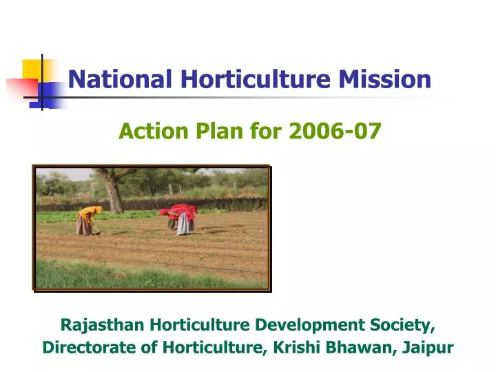 national horticulture mission