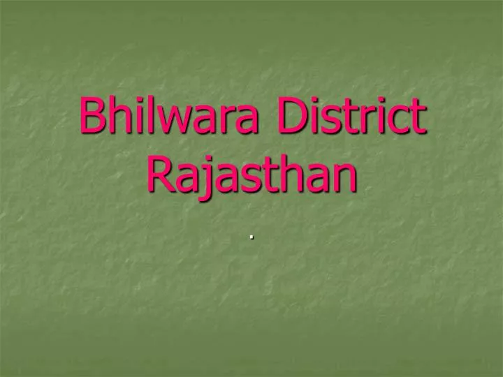 bhilwara district rajasthan