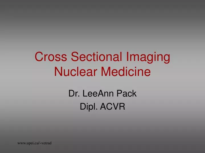 cross sectional imaging nuclear medicine