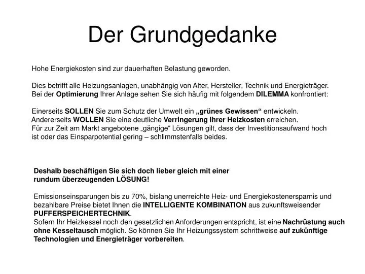 der grundgedanke