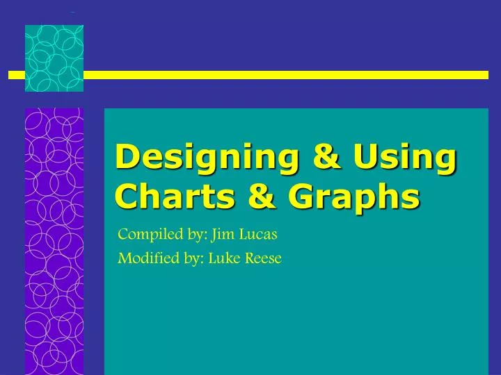 designing using charts graphs