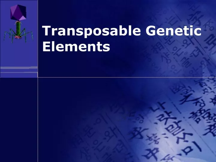 transposable genetic elements