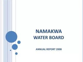 NAMAKWA WATER BOARD