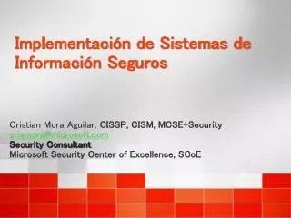 implementaci n de sistemas de informaci n seguros