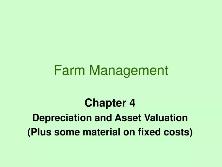 farm management