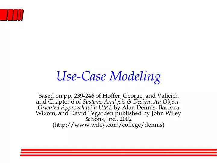 use case modeling