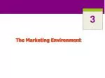 The Marketing Environment - slide 1