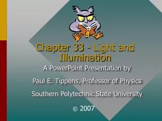 Chapter 33 - Light and Illumination