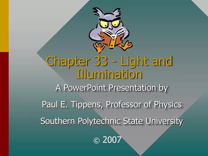 chapter 33 light and illumination