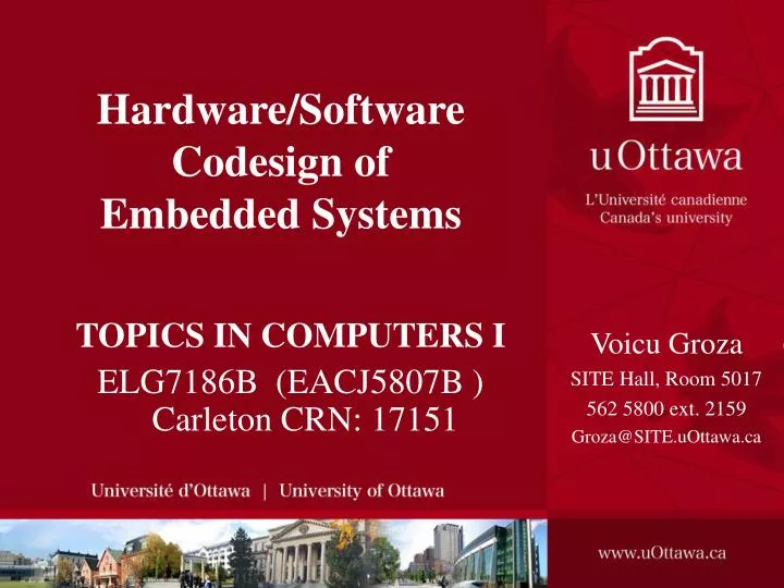 hardware software codesign of embedded systems