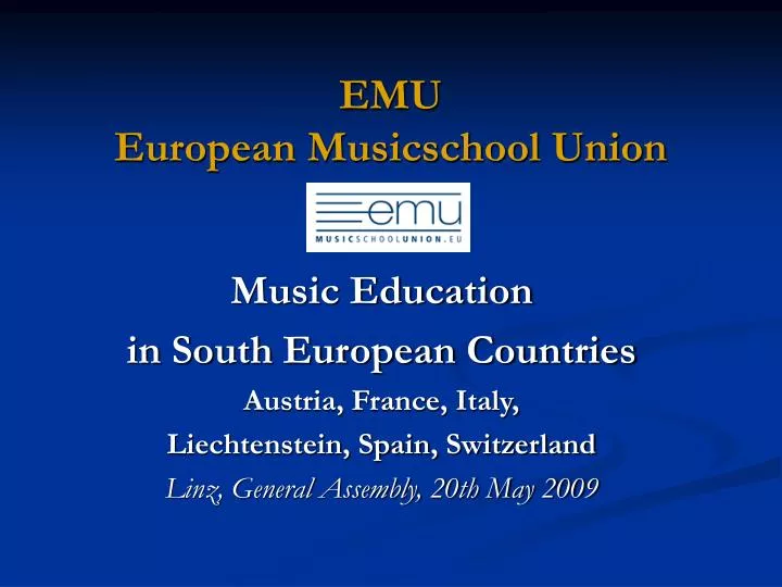 emu european musicschool union