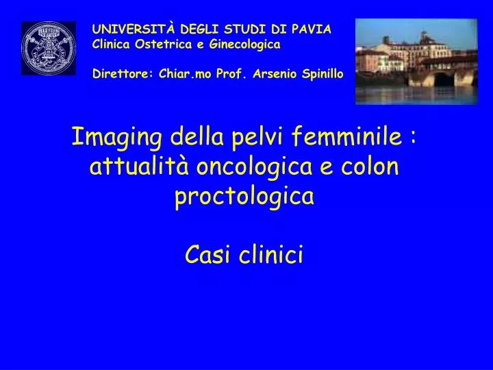 imaging della pelvi femminile attualit oncologica e colon proctologica casi clinici