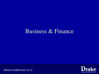 Business &amp; Finance