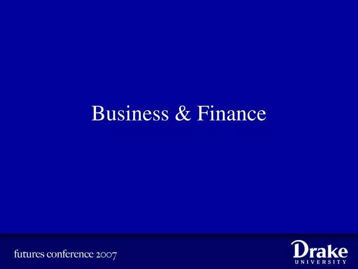 business finance