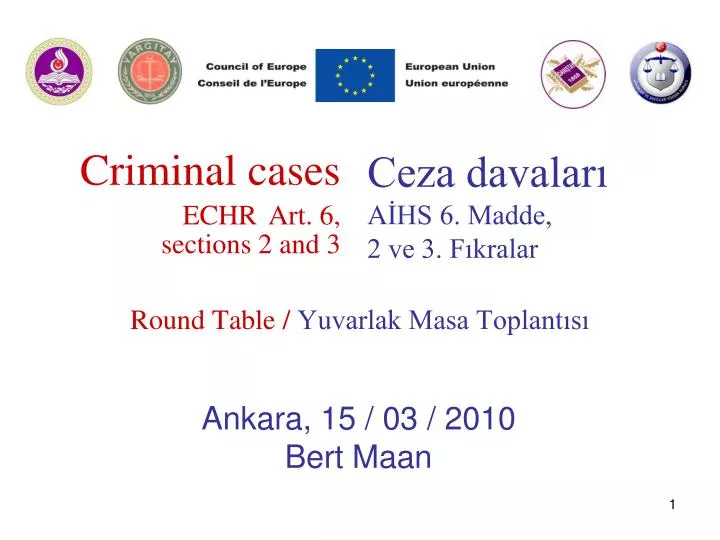 criminal cases echr art 6 section s 2 and 3