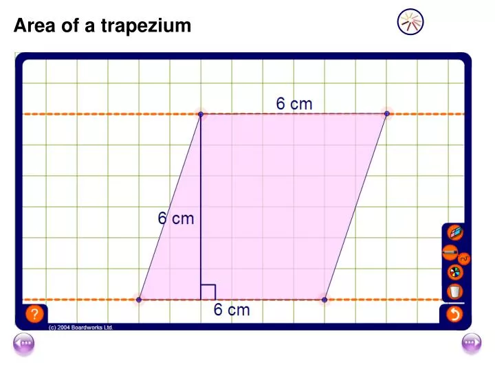 area of a trapezium