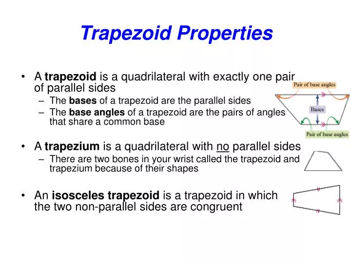 trapezoid properties