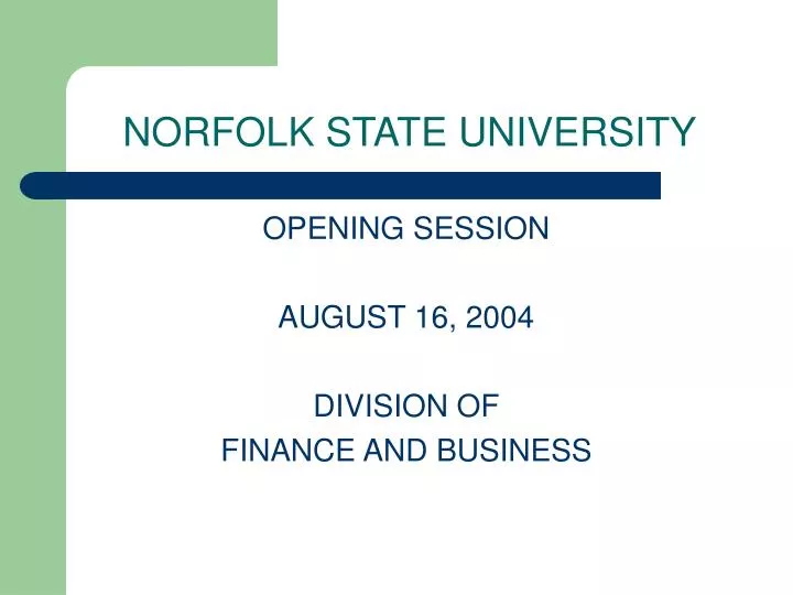 norfolk state university