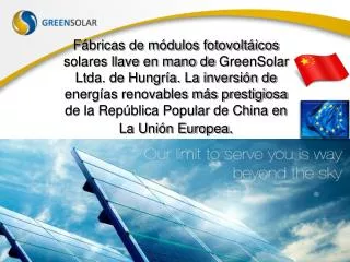 Electricidad solar limpia húngara para Venezuela