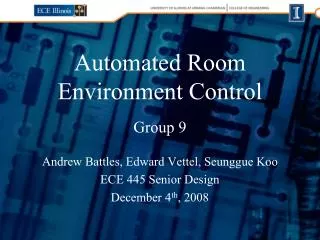Automated Room Environment Control