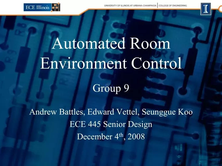 automated room environment control