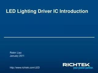 LED Lighting Driver IC Introduction