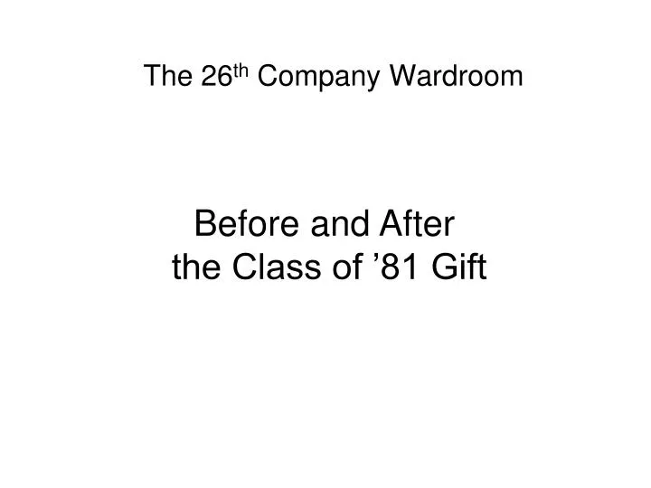 the 26 th company wardroom