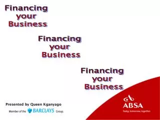 Financing your Business