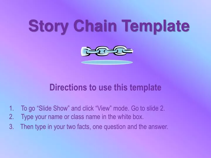 story chain template