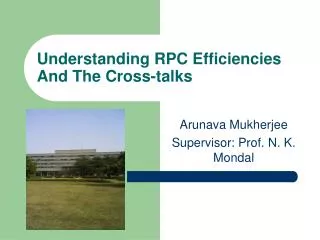 Understanding RPC Efficiencies And The Cross-talks