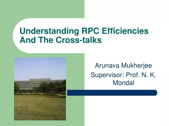 understanding rpc efficiencies and the cross talks