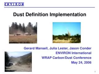 Dust Definition Implementation
