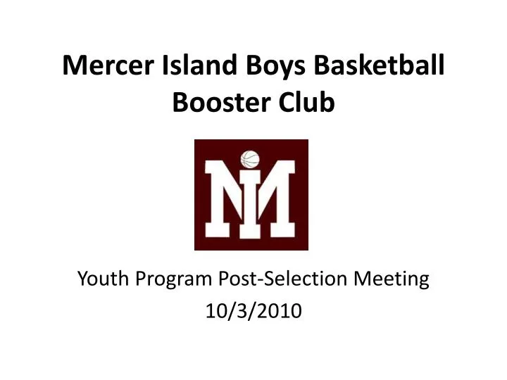 mercer island boys basketball booster club