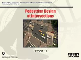 Pedestrian Design at Intersections