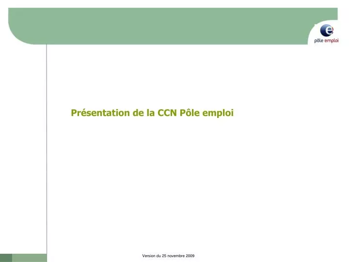 pr sentation de la ccn p le emploi